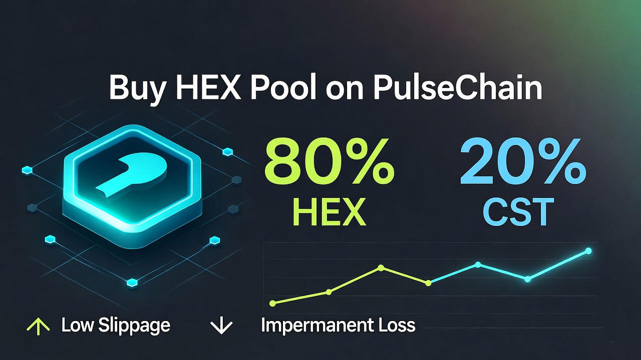 Buy HEX Pool on TIDE DEX pulsechian pegged asset exchange